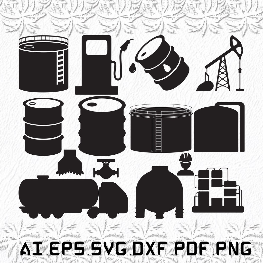 Oil Tank Svg, Oil Tanks Svg, Oil Svg, Tank, Tanks, SVG, Ai, Pdf, Eps
