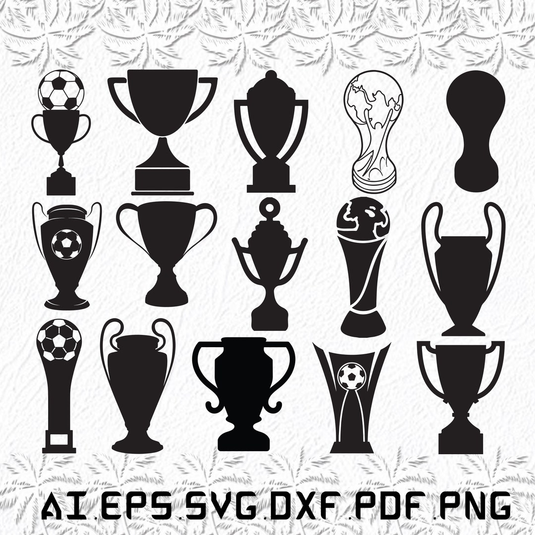 Football Trophy Svg, Football Svg, Trophy Svg, Win, Victory, SVG, Ai