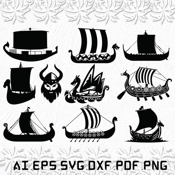 Wikinger Boot svg, Wikinger Boote svg, Liebe svg, Wikinger, Boot, SVG, ai, pdf, eps, svg, dxf, png