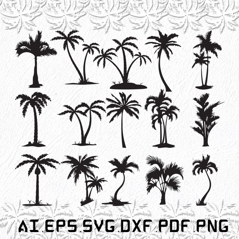 Palm Tree Svg Palm Trees Svg Palm Svg Tree Trees SVG Ai - Etsy