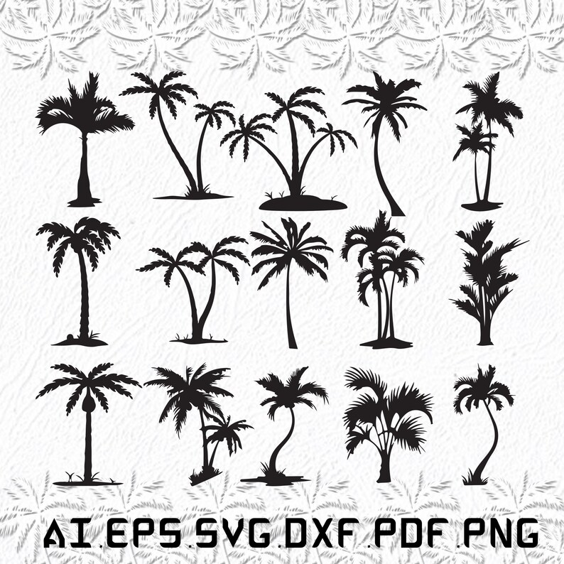 Palm Tree Svg Palm Trees Svg Palm Svg Tree Trees SVG Ai - Etsy