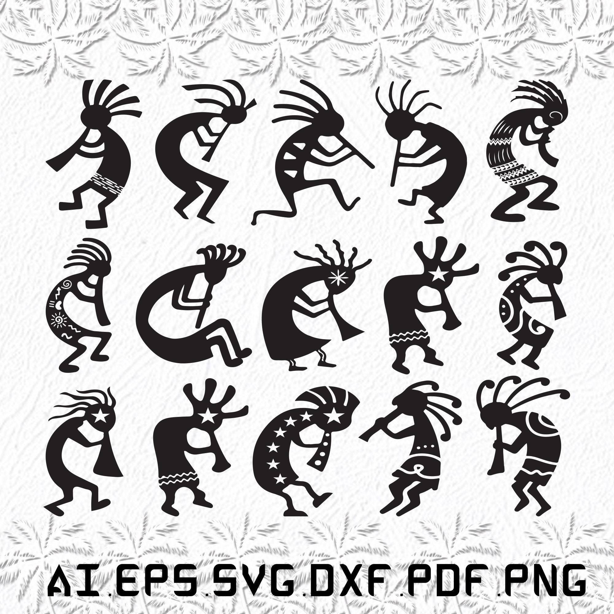 Kokopelli Drawing - Etsy