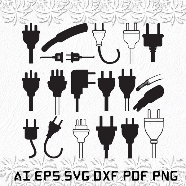 Electric Plug svg, Electric Plugs svg, Plugs svg, Electric, Plug, SVG, ai, pdf, eps, svg, dxf, png