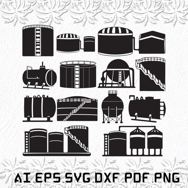 Oil Tank Storage svg, Oil Tank Storages svg, Oil Tank svg, Tank Storage, Oil , SVG, ai, pdf, eps, svg, dxf, png