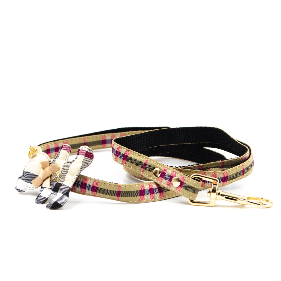 Burberry style Dog Leash Luxury Dog Leash Etsy
