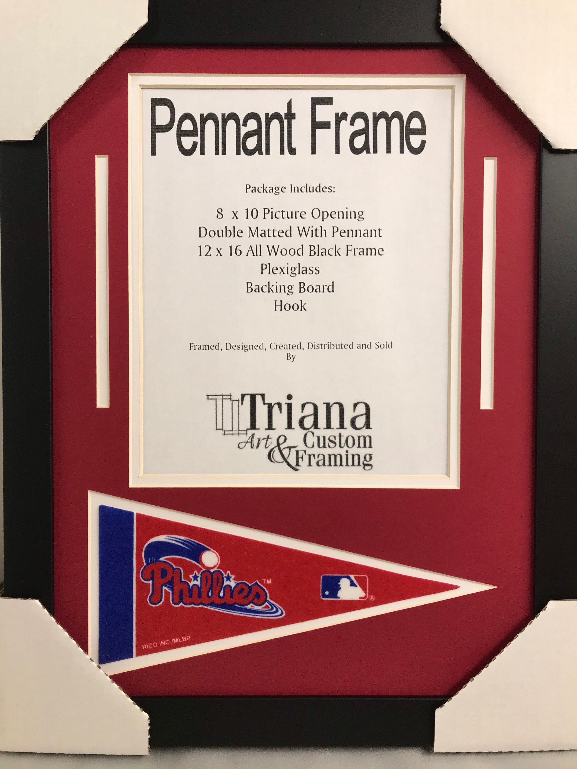 Phillies Pennant Frame Etsy
