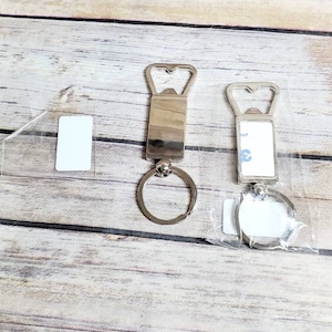 Sublimation Metal Bottle Opener, Sublimation Metal Key Ring, Sublimation Blank, Blanks for Sublimation, Sublimation Wine Bottle