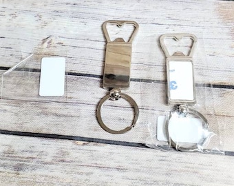 Sublimation Metal Bottle Opener, Sublimation Metal Key Ring, Sublimation Blank, Blanks for Sublimation, Sublimation Wine Bottle