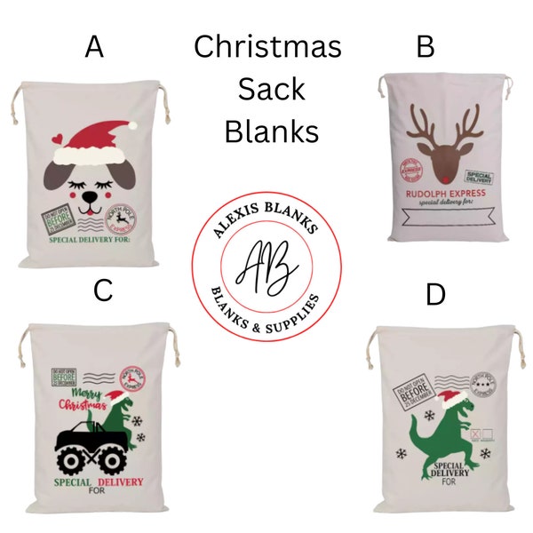 Wholesale Christmas Sack, Blank Christmas Sacks, Christmas Bags, Christmas Sacks, Santa Sacks, Kids Christmas Sacks