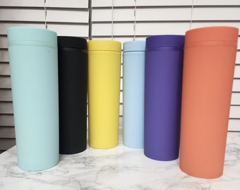 Wholesale Matte Skinny Tumbler, 16oz Skinny Tumblers