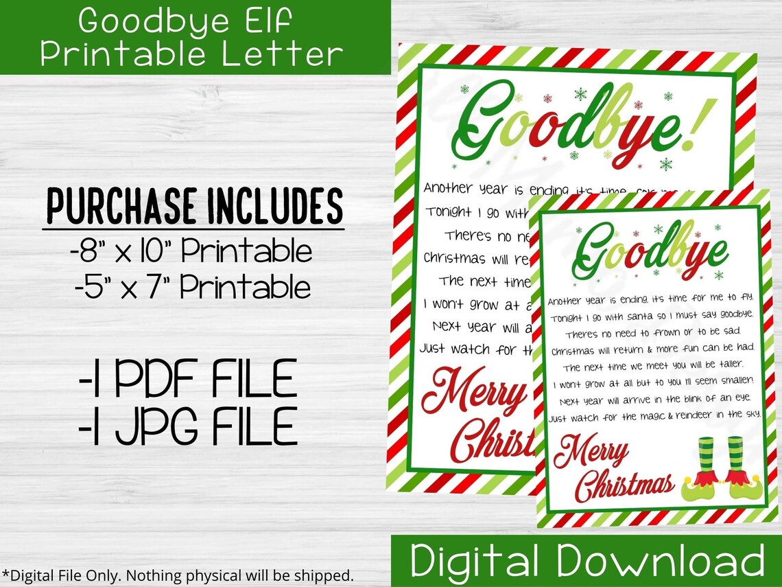 Christmas Eve Elf Letter 