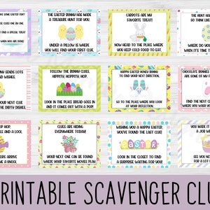 Indoor Easter Scavenger Hunt, Scavenger Hunt Clues, Kids Easter Scavenger Hunt, Scavenger Hunt for Kids, Scavenger Hunt Printable image 3