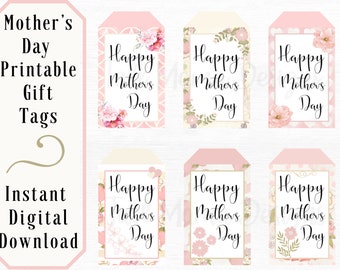 Mother's Day Printable Gift Tag, Mother's Day Tag, Digital Gift Tag for Mom, Mother's Day Gift Label, Gift Tag Happy Mother's Day Digital