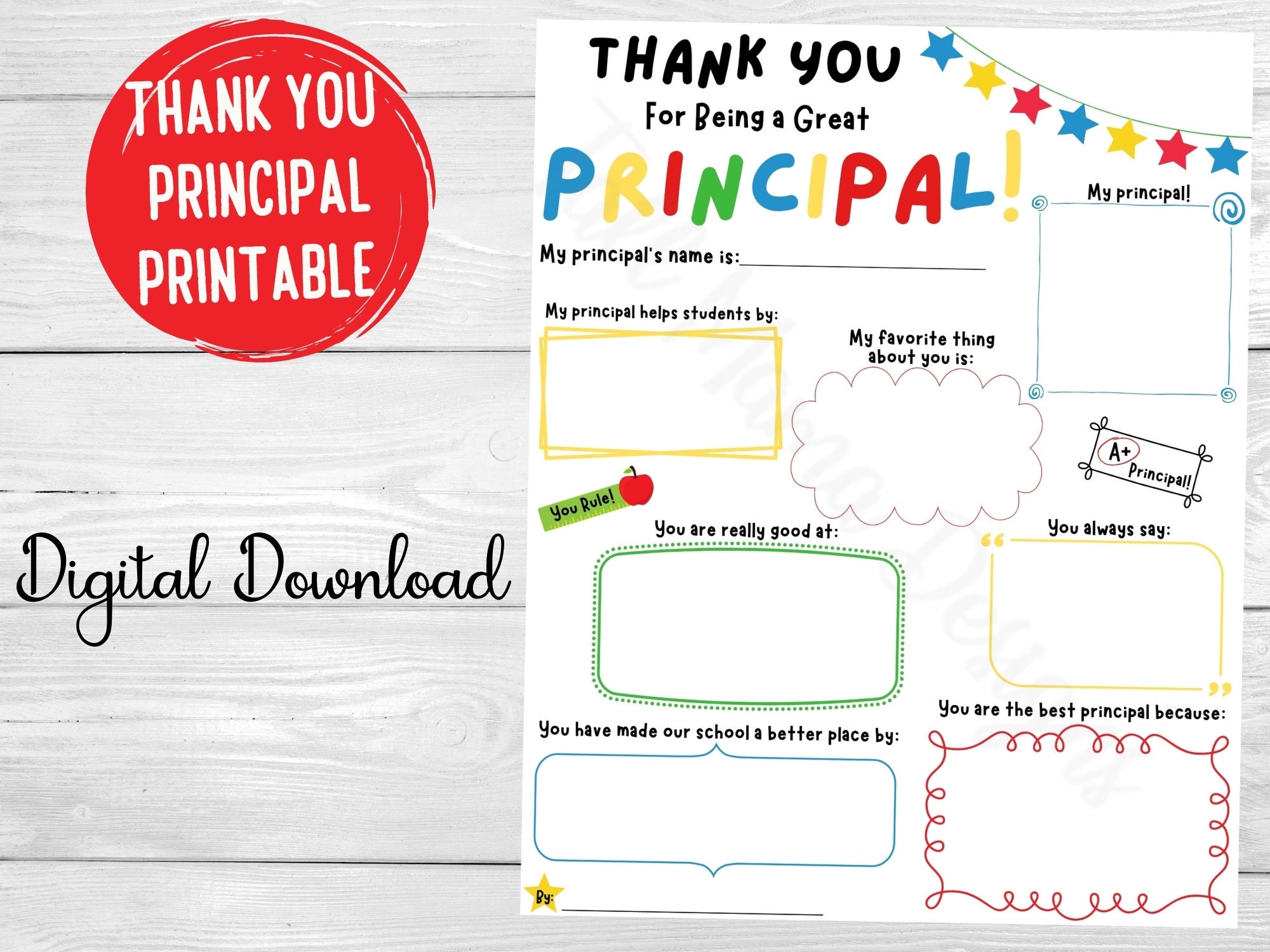 Thank You Principal Printable Principal - Il Fullxfull.3128097571 Fz1p