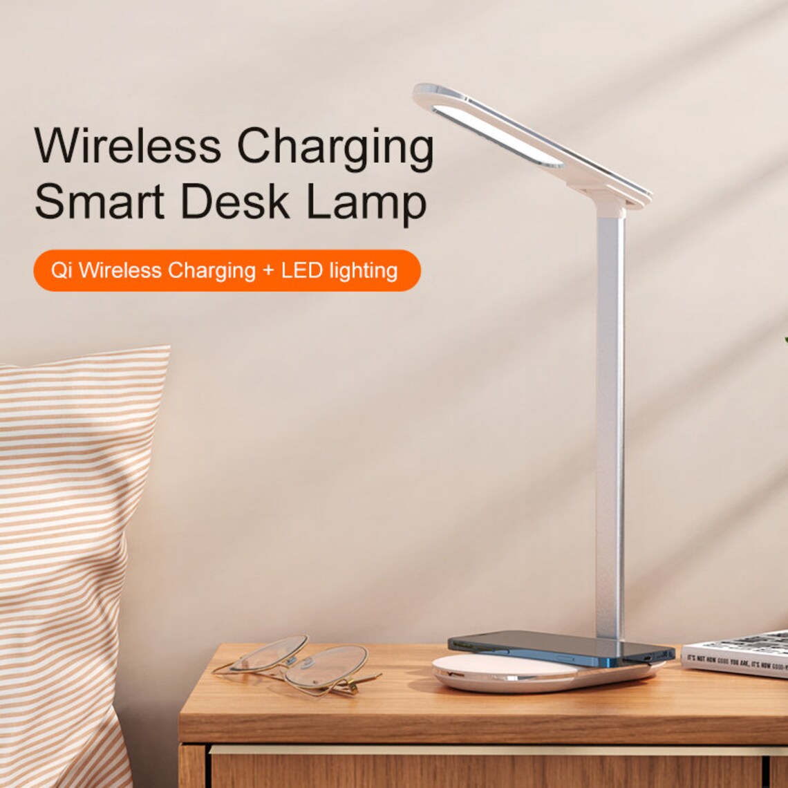 Wireless Charging Smart Desk Lamp Etsy