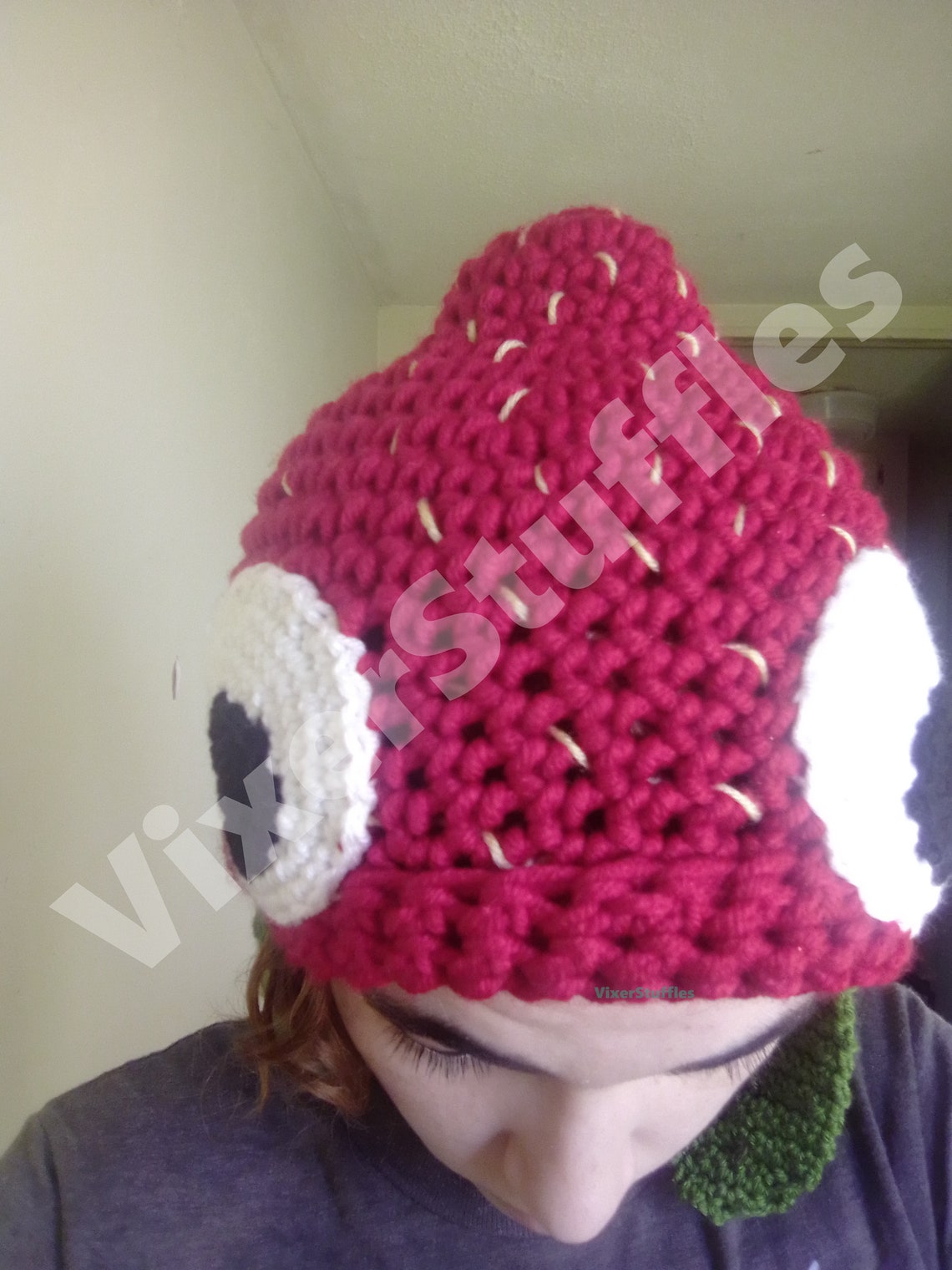 Strabby Beanie Bugsnax Strawberry Beanie Cute Adorable Etsy