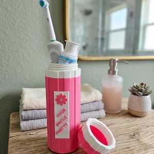 Portable Toothbrush Travel Container – 3D Printed Toothpaste & Brush Holder Case STL file