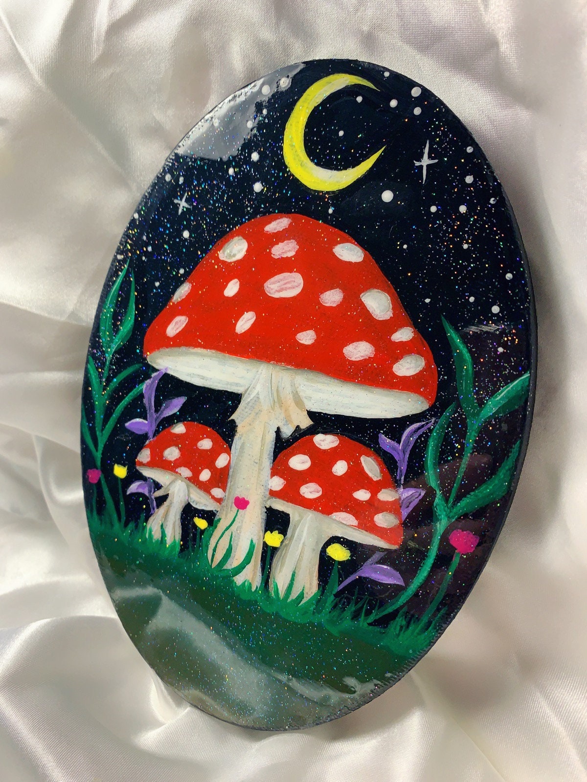 Mushroom Acrylic Painting Acrylic Paintings Cute Acrylic | Etsy