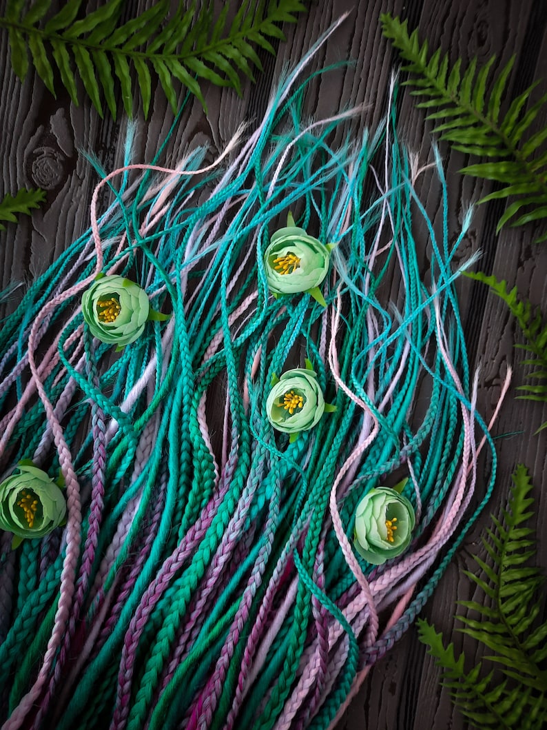 Synthetic Smooth Dreadlocks and Braids Double Ended Extensions Etsy