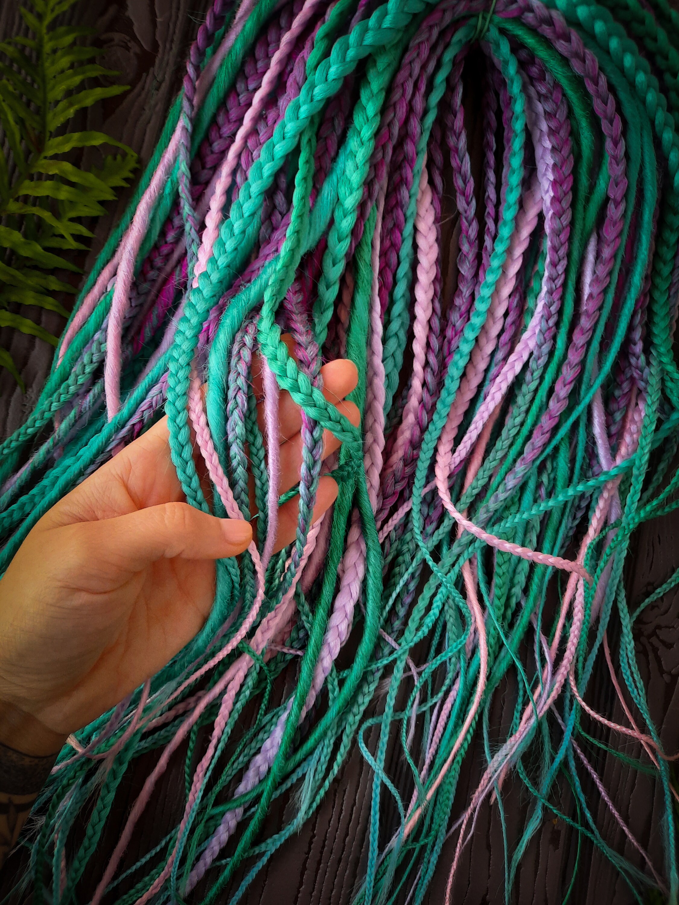 Synthetic Smooth Dreadlocks and Braids Double Ended Extensions Etsy