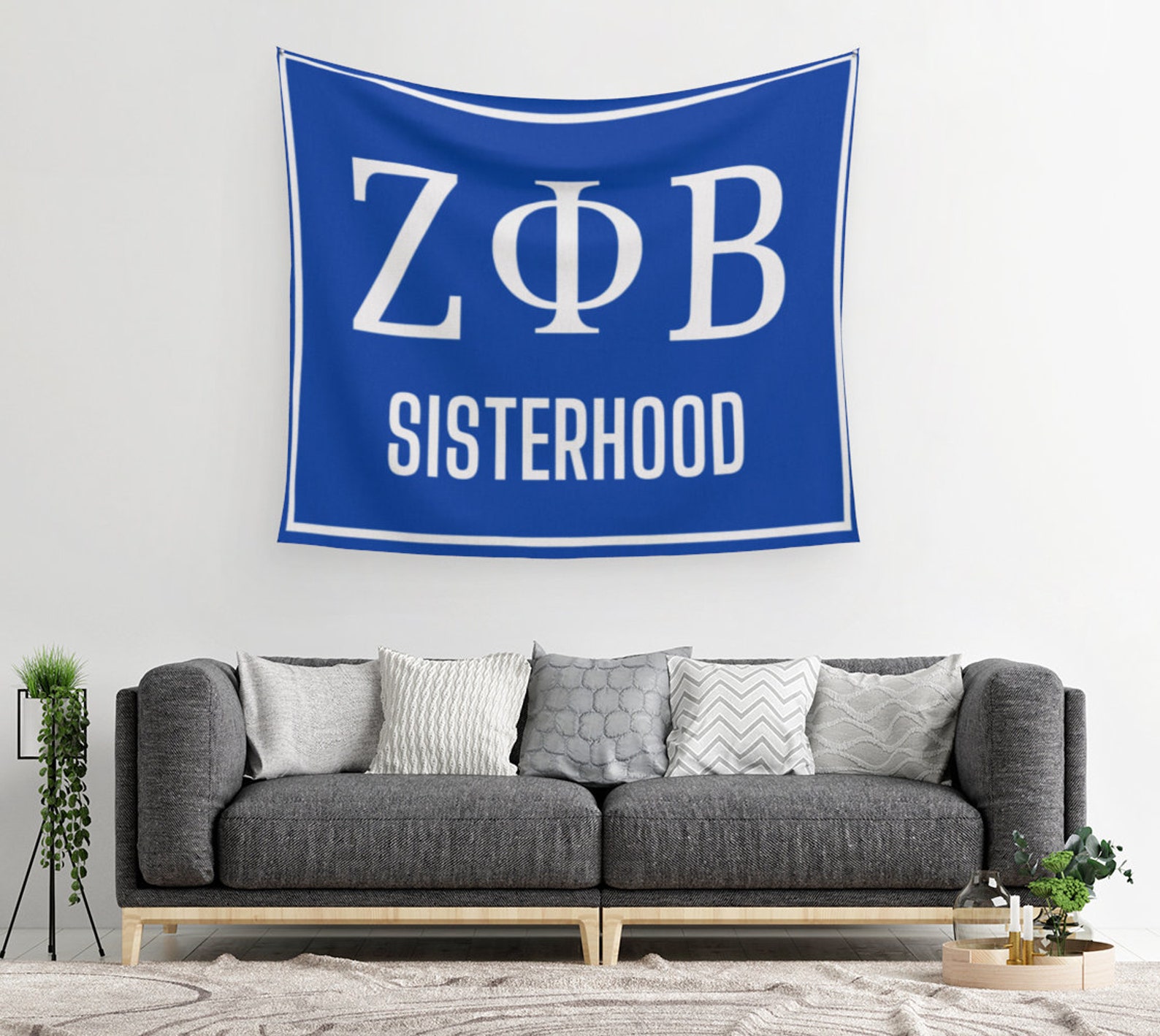 The Zeta Phi Beta Wall Tapestry Etsy