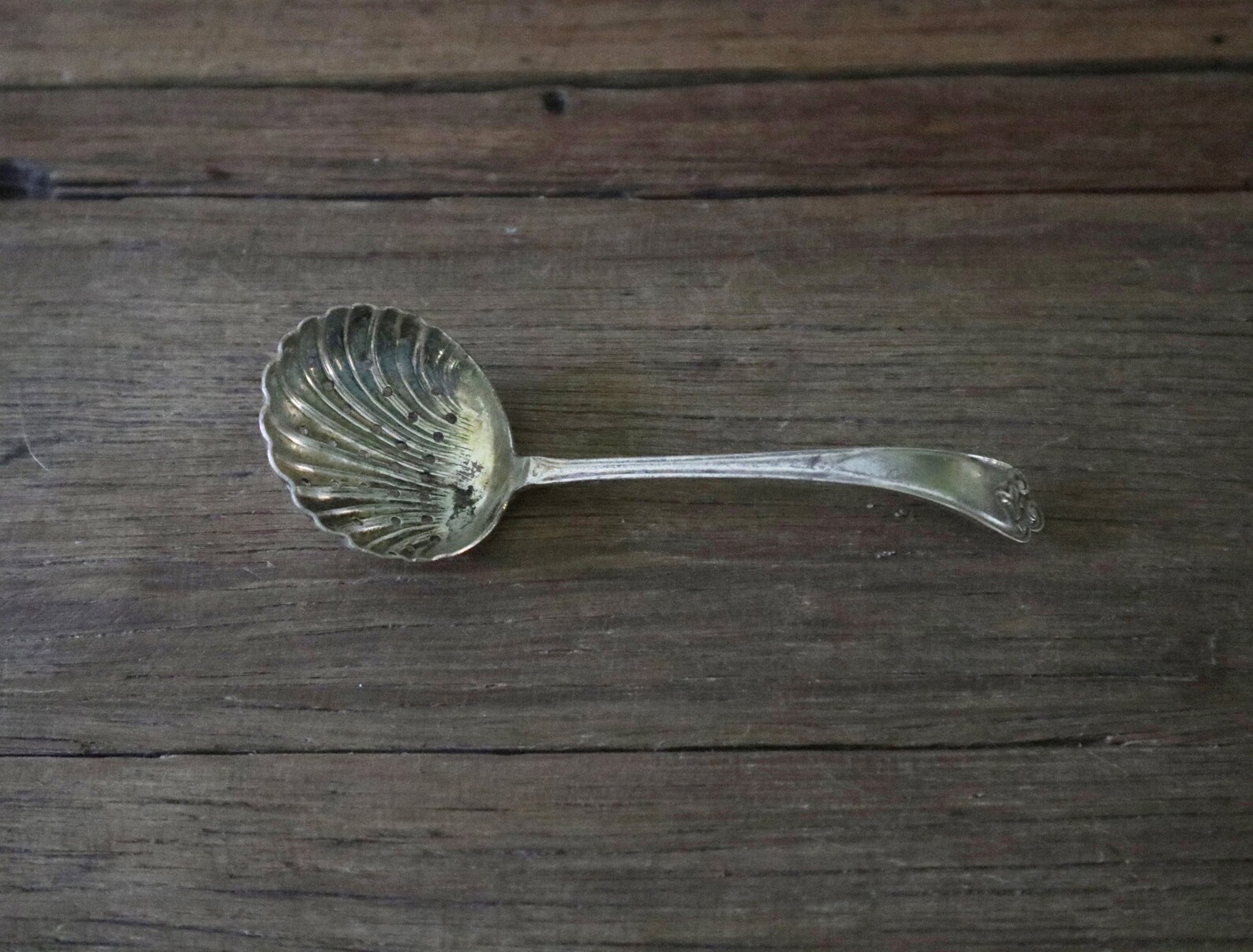 Antique Silver Plated Sugar Sifter Spoon EPNS Etsy