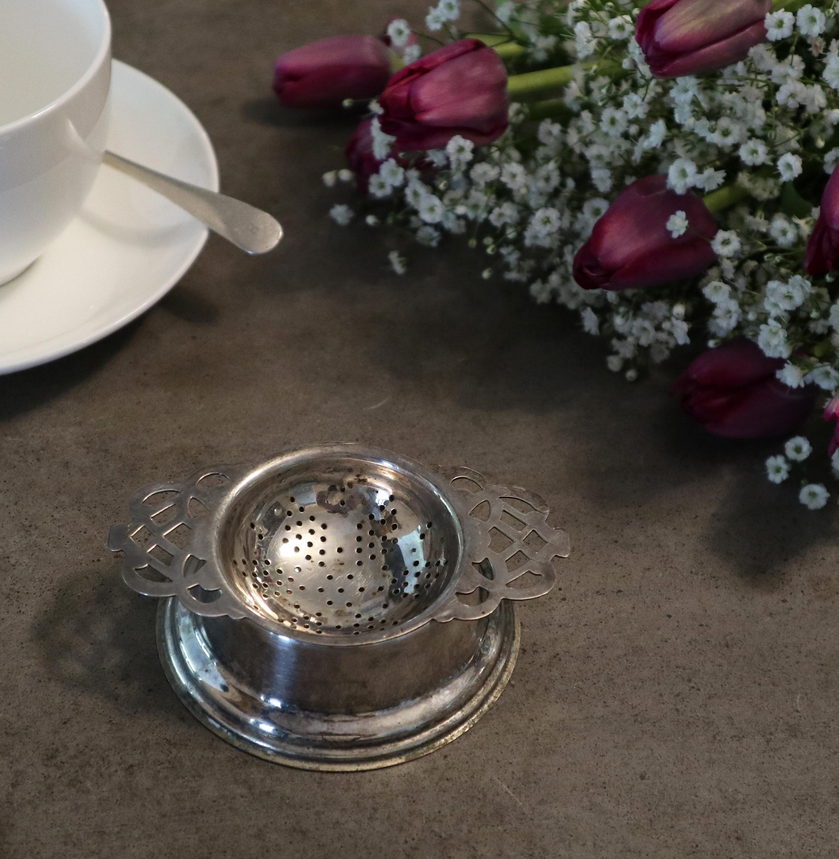 Silver plate tea strainer - Etsy 日本