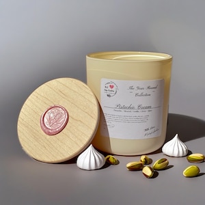 Pistachio Cream | 12oz Candle | Year-Round Candle | 100% Soy Wax | Phthalate Free Fragrance | Wooden Wick | Made in Oregon