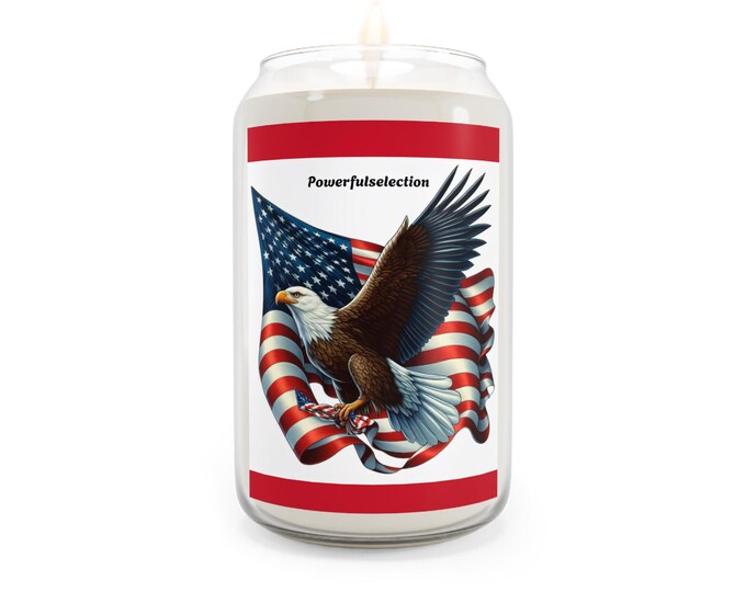 Featured listing image: American Eagle, Scented Candle, USA Home Decor, Home Fragrance 13 oz