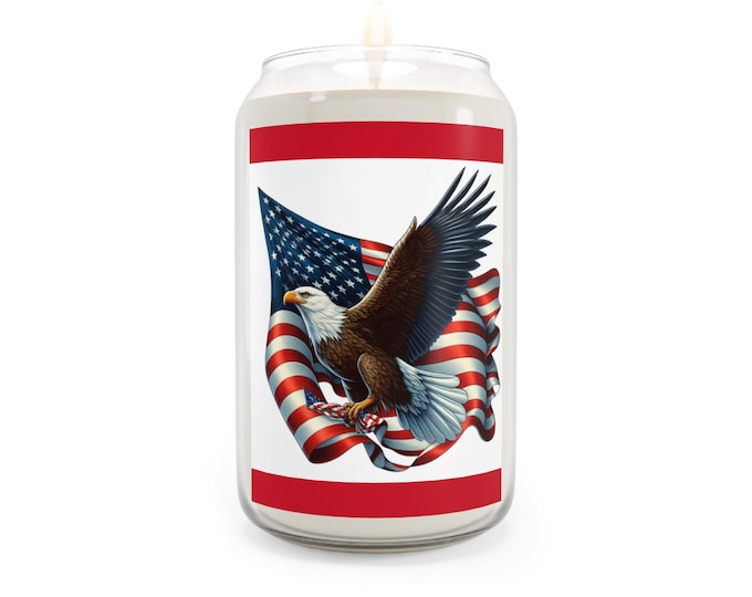 Featured listing image: American Eagle, Scented Candle, USA Home Decor, Home Fragrance 13 oz