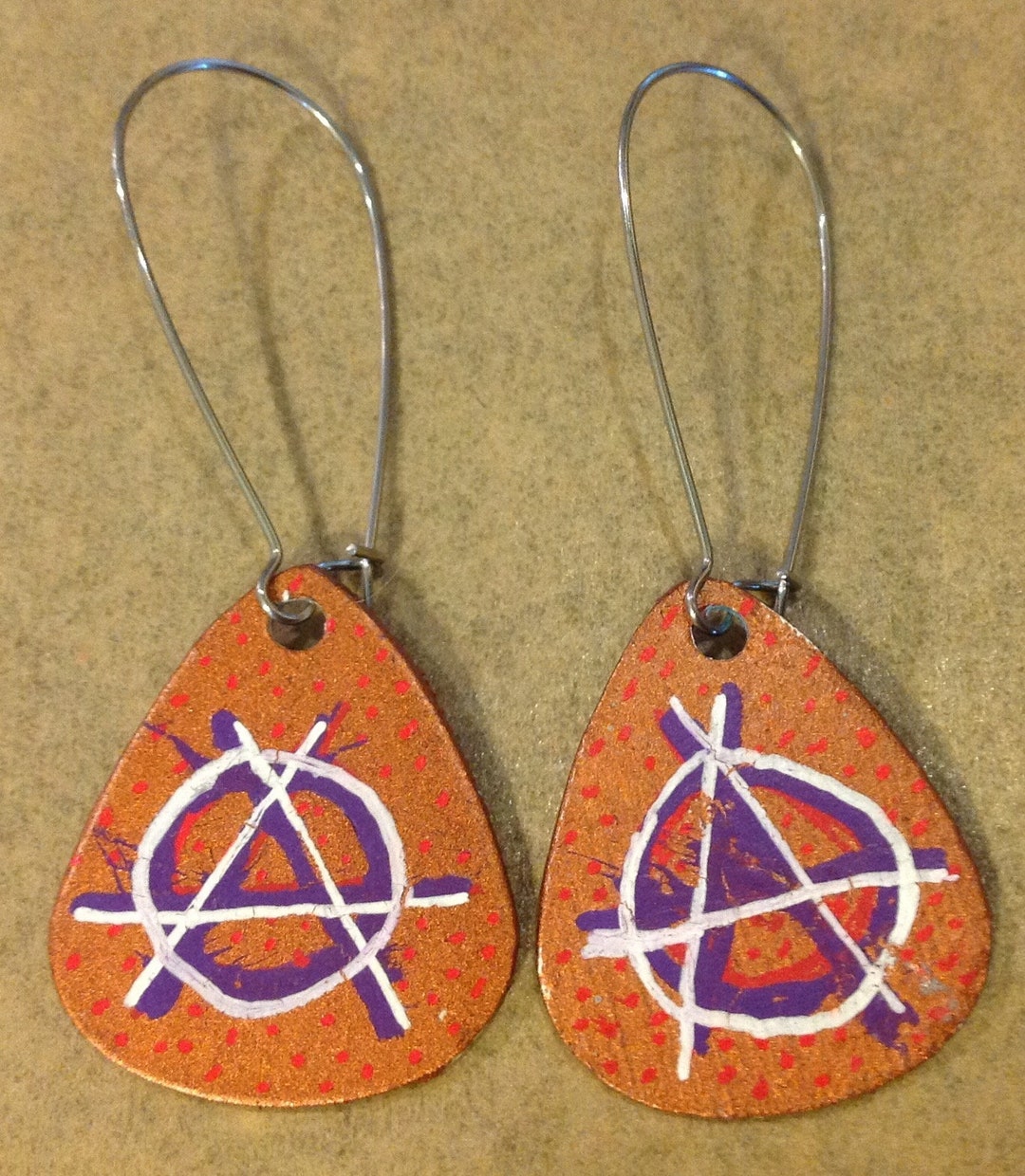 ANARCHY Original Earring Art by JPB - Etsy
