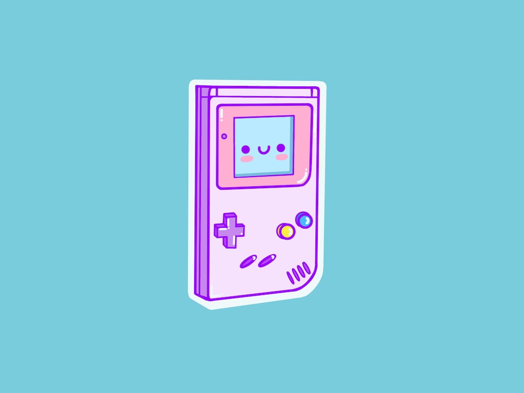 Gameboy Digital Art Print PNG Digital Download, Cricut, Silhouette Cut ...