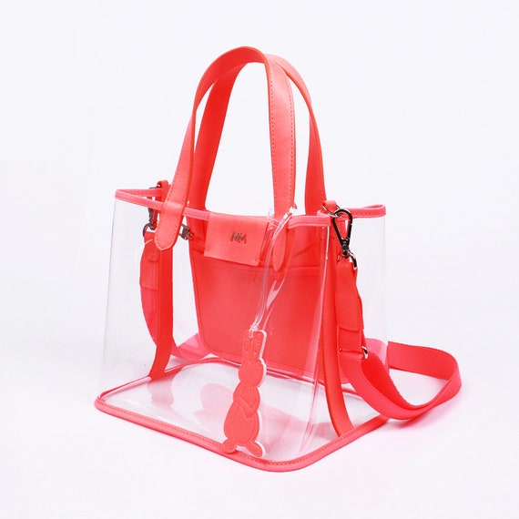 Clear neon purse on sale