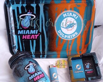 5pc Miami Heat inspired rolling set