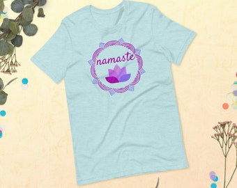 namaste Unisex T-Shirt, Travel Shirt, Vacay Mode, Traveler Gift, Womens Shirt, Yoga Top. Zen Clothes, Yoga Tee, Activewear, Chill Clothes