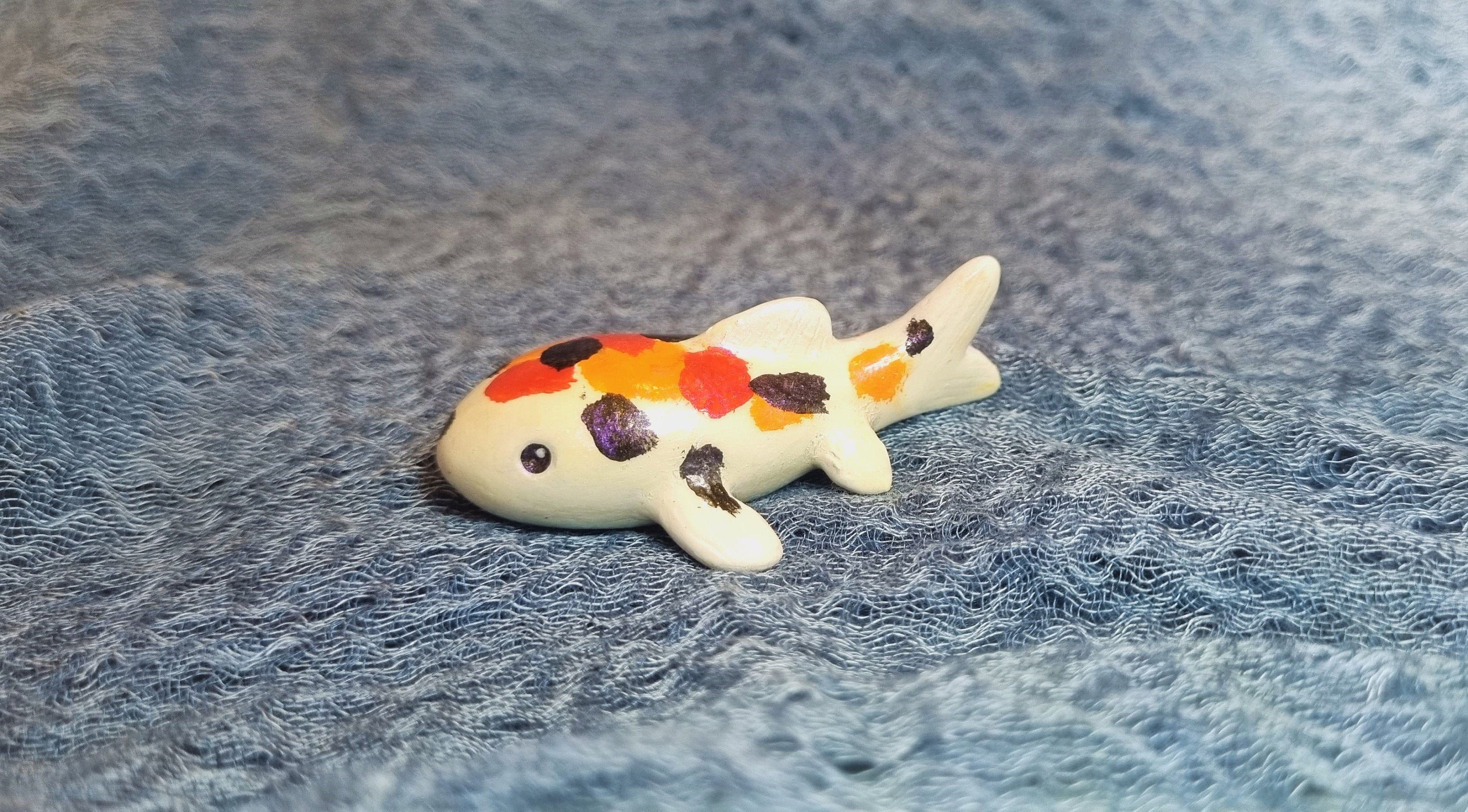 SALE Miniature Koi Fish Handmade Polymer Clay Sculpture Cute | Etsy