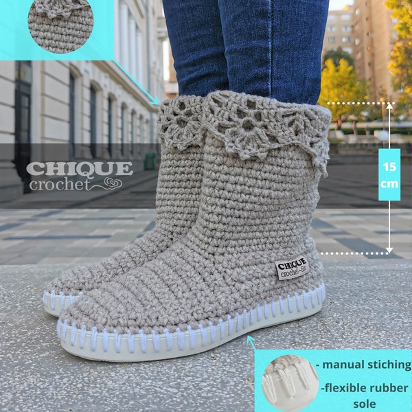 PREMIUM handmade crochet boots 2024,  Chique crochet , Crochet boots , Lace  boots for women , Handmade boots , Ankle boots ,
