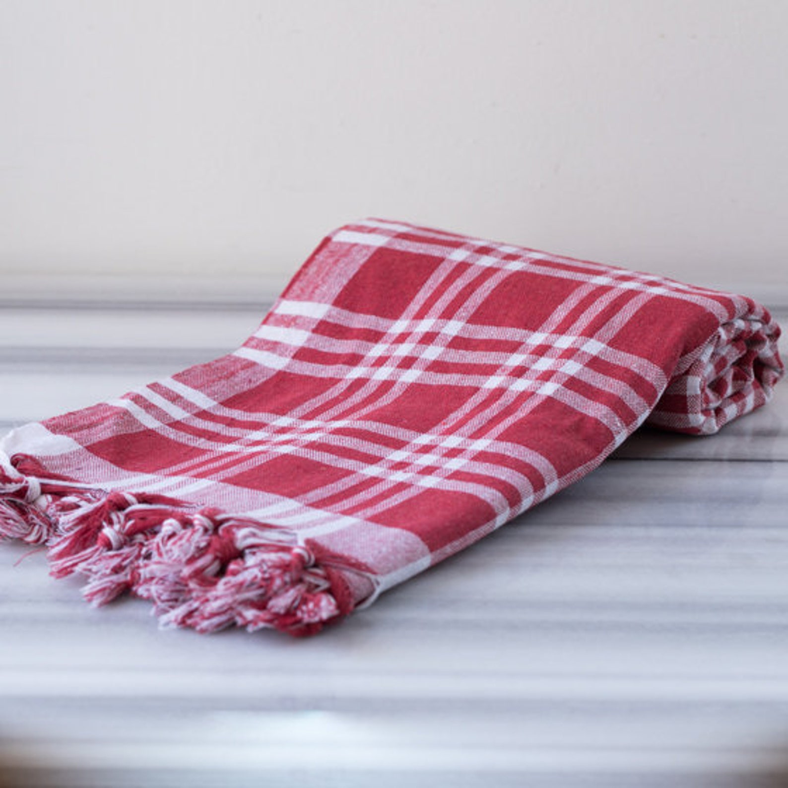 Red Picnic Blanket Large Outdoor Throw Garden Floor Decor Etsy