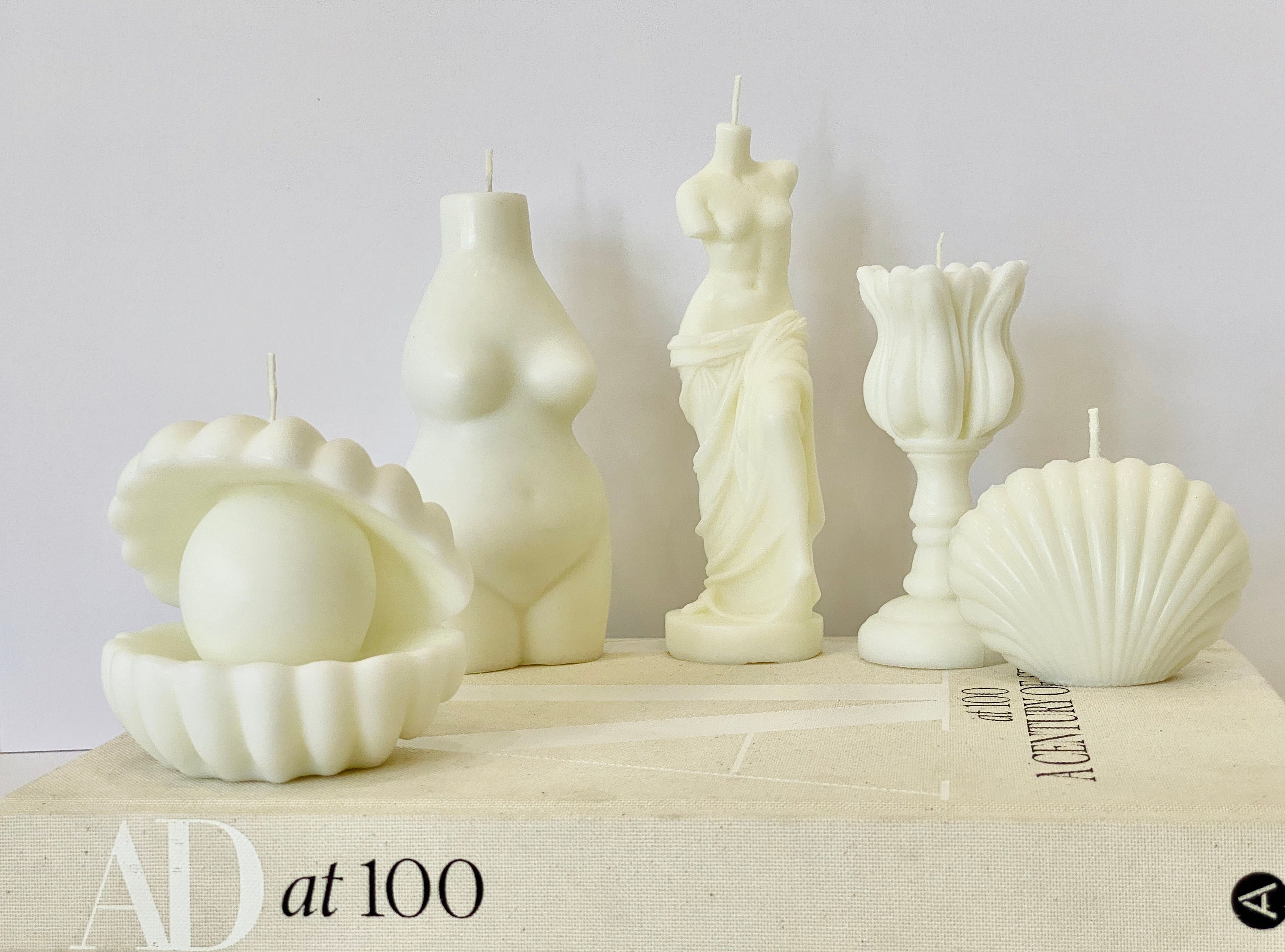 Flower Candle Floral Statue Candle Object Candles Etsy