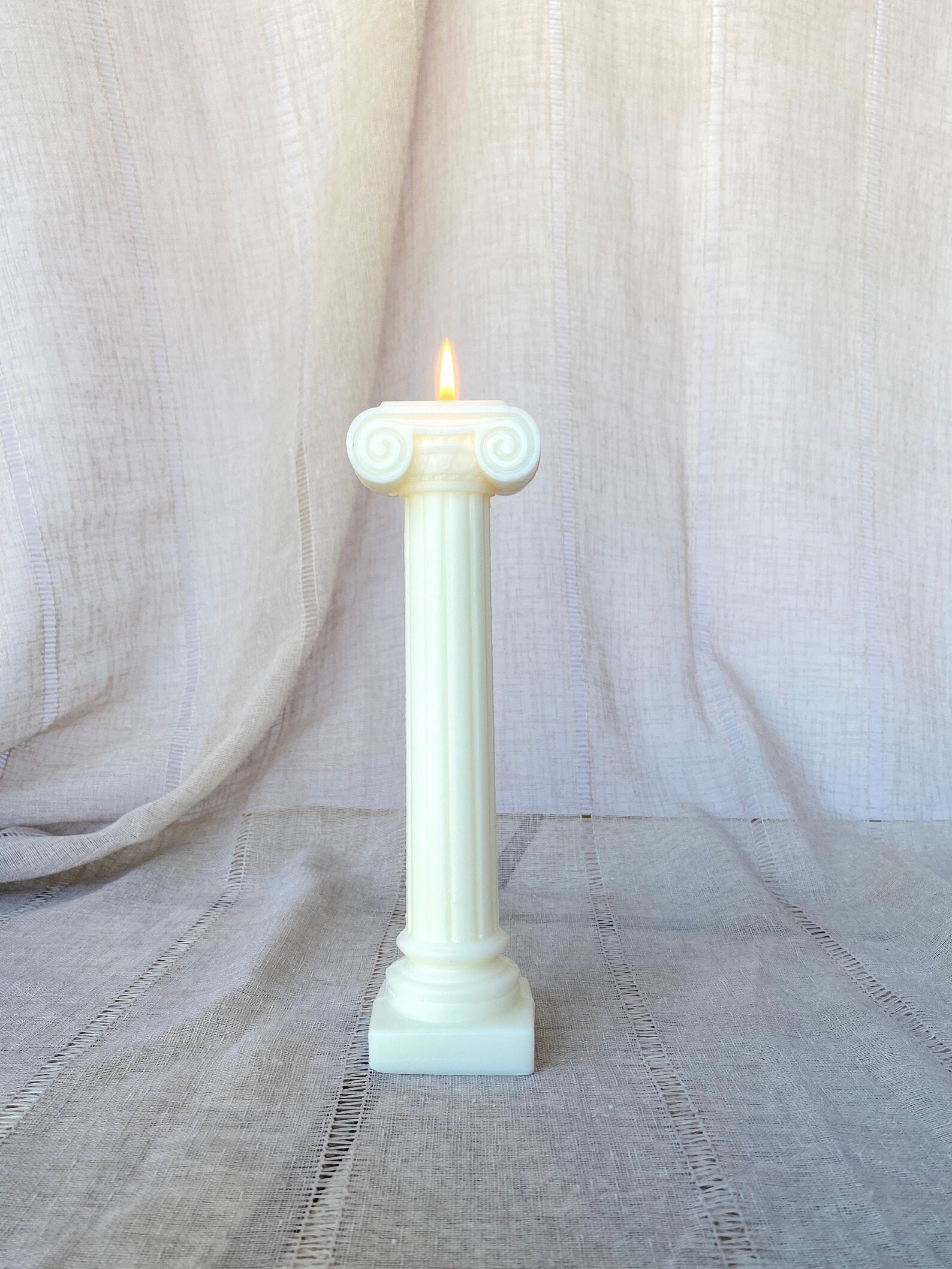 Column Candle Abstract Roman Candle Greek Column Candle Etsy