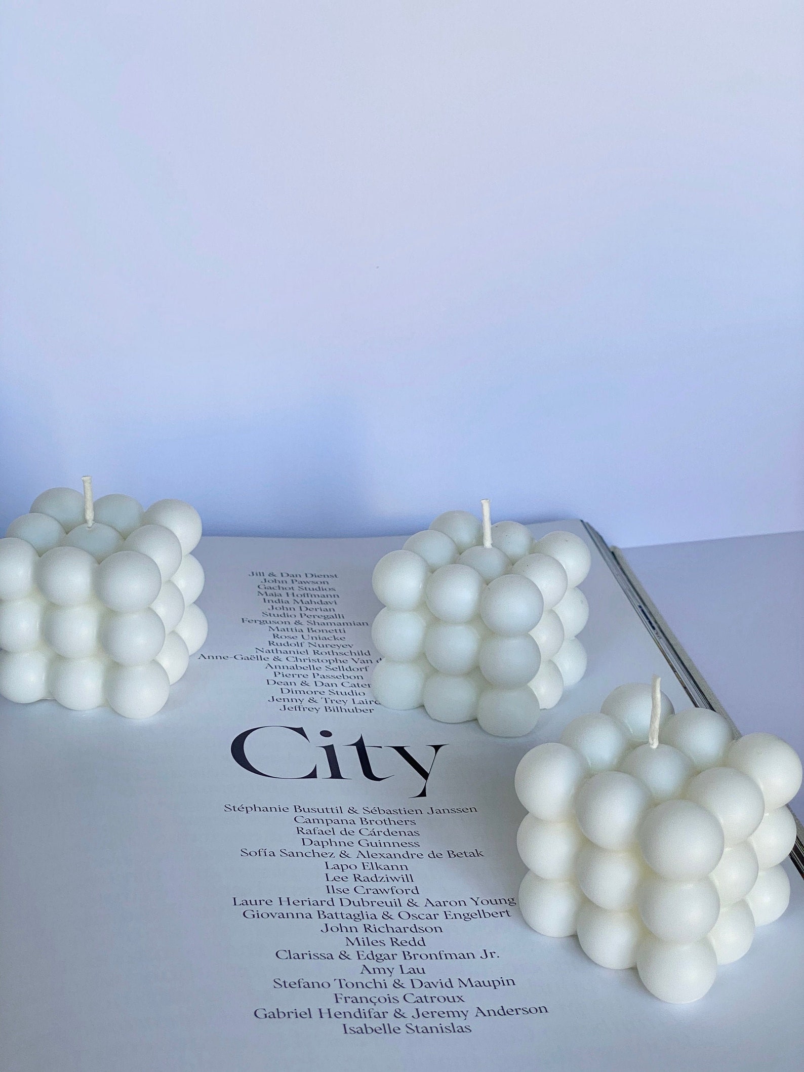 Bubble Candle Cube Square Bubbles Candles Scented Soy Wax Etsy