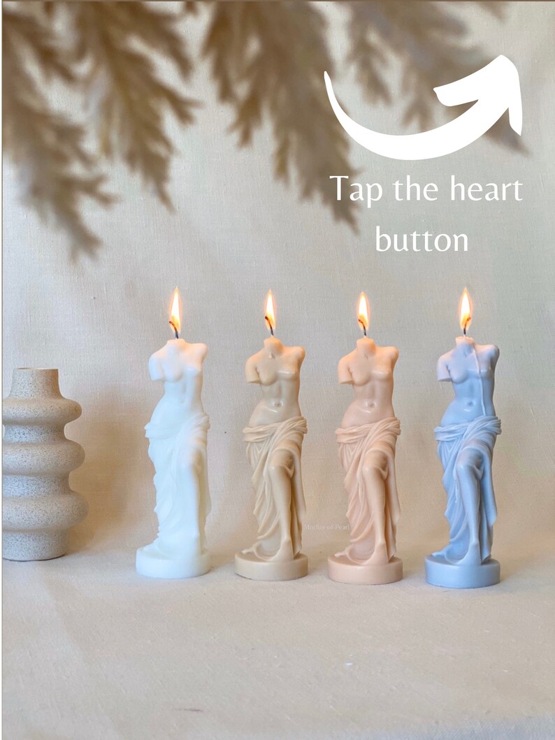 Venus Candle LARGE Goddess Candle Body Candle Venus De Milo Etsy