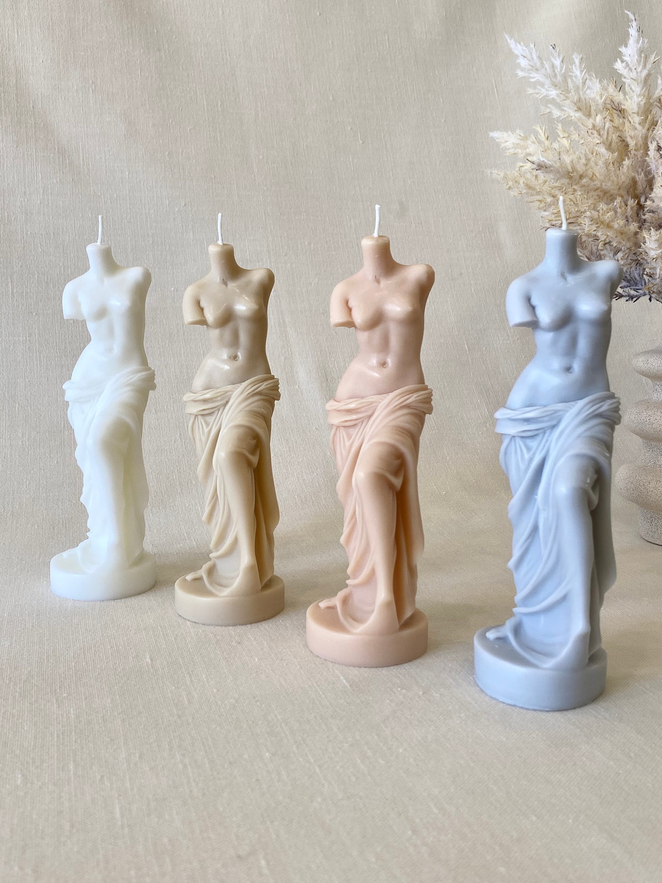Venus Candle Body Candle Goddess Body Statue Candles Woman Etsy