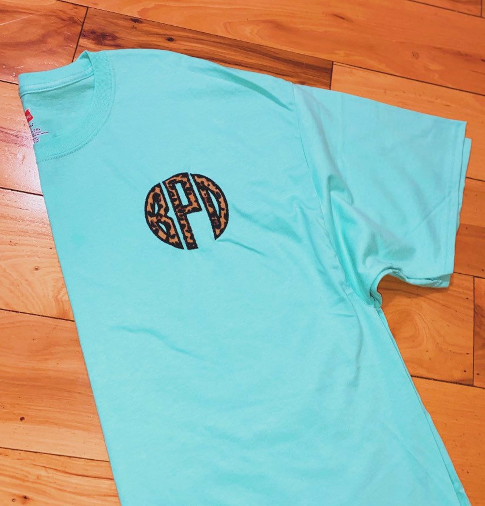 Custom Leopard Print Monogram Shirts T-SHIRTS Tee Shirt Short - Etsy