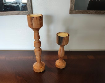Candleholder Applewood Set of 2