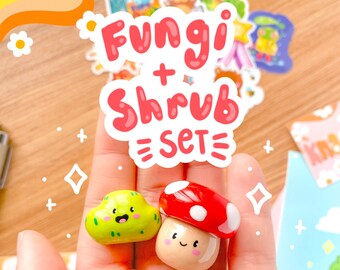 Fungi and Shrub Set