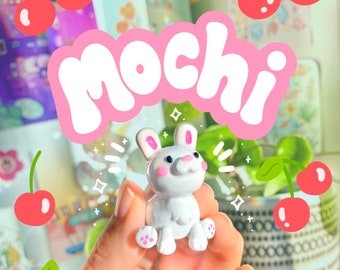 Mochi Bunny Clay Figurine