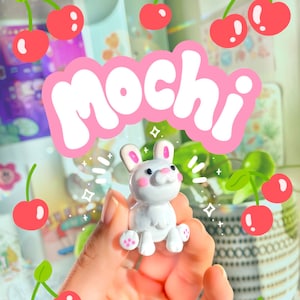 Mochi Bunny Clay Figurine