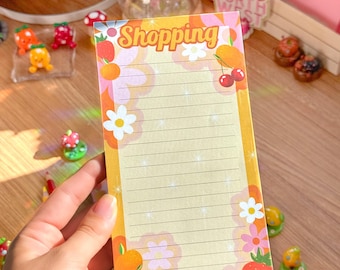 Retro Themed Shopping List Notepad