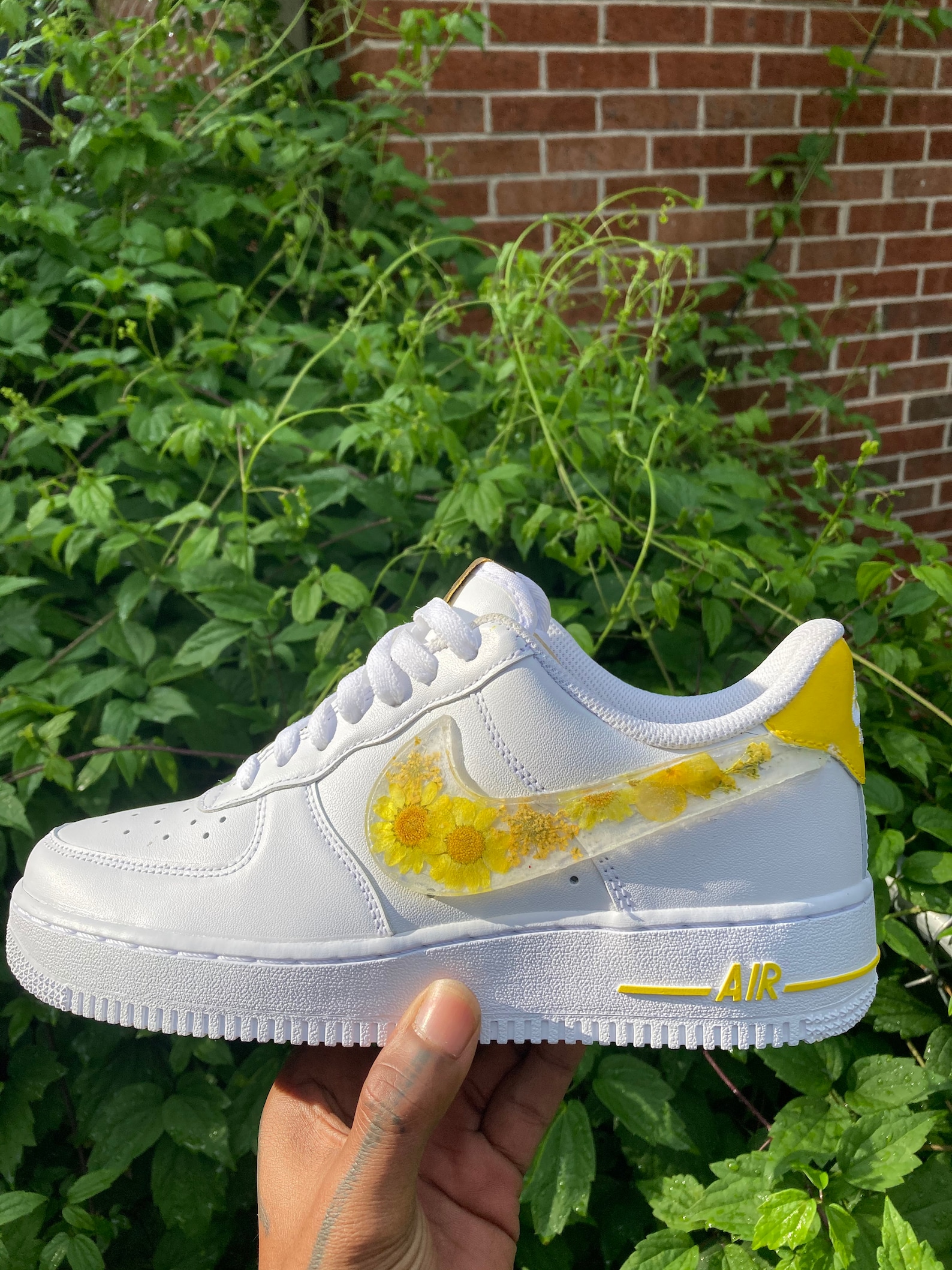 nike air force one with flowers